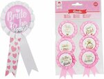 Vrijgezellenfeest buttons - Bride to be - Bruiloft - Rozet - Roze - Set van 7