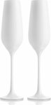 VacuVin Champagne glazen - Wit - Kristal Glas - 20 cl - Set van 2 stuks - Champagne - Glazen - Glas - Drinkglas - Luxe glas Mar