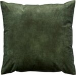 Sierkussenhoes velvet fluweel HAMPTON BAY - Donker Groen - Polyester - 45 x 45 cm - Kussenhoes - Kussen - Hoes - Interieur - Wo