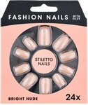 Fashion Nails nep nagels ''Rose Brown'' - Bruin - Kunststof - Set van 24 Fashion Nails nep nagels ''Rose Brown'' - Bruin - Kunststof - Set van 24