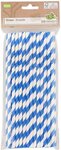 Papieren / Kartonnen Rietjes gekleurd HAYDN - Blauw - Papier - 40 stuks