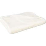 Fleece deken COMFITA - Wit - Polyester - 130 x 170 cm - Plaid / Woondeken