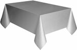 Tafelkleed BRYN - Grijs Zilver - Vinyl - 200 x 140 cm - Verjaardag - Bruilloft - Feest - Party - Kleed - Tafelkleed