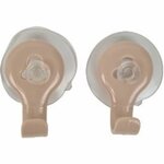 Zelfklevende haakjes - HAILEY - Roze - Kunststof - 6 x 5 cm - Set van 2