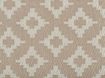 Vloerkleed - Tuintapijt Tuinkleed met print SOLINA - Rechthoek - Taupe / Wit - 120 x 180 cm - 1