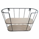 Wandrek SOPHIE - Zwart - MDF / Metaal - 37 x 12 x 29.5 cm