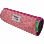 Panter Etui - With Love - Roze - Rond - 23 x 9 cm - 1 Panter Etui - With Love - Roze - Rond - 23 x 9 cm - 1