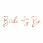 Bride To Be - Slinger - Karton - Rosegoud - 3 Meter - Feest - Trouwen