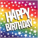 Happy Birthday Servetten - Servet - Multicolor - Jarig - Feest - Verjaardag