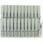 Wasknijpers JACYE - Wit - Kunststof - 24 Stuks - Knijper - Wassen - Was - Knijpers