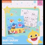 Baby Shark - Baby Shark Kleurpuzzel - 2 in 1 Puzzel - 16 Stukjes - My First Puzzle Baby Shark - Baby Shark Kleurpuzzel - 2 in 1 Puzzel - 16 Stukjes - My First Puzzle
