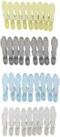 Wasknijpers - 36 Stuks - Grijs / Wit / Lichtblauw / Geel - Kunststof - Stevig - Wassen - Ophangen - Multicolor