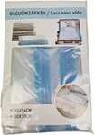 Vacuümzakken voor kleding - Transparant / Blauw - Kunststof - Set van 4