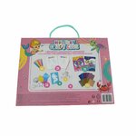 Knutselkoffer Zeemeermin thema - Roze / Lichtblauw - Karton - 28 Delig - Vanaf 3 jaar - Knutselen - Hobby - Hobbykoffer - Vakan