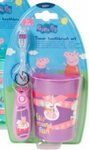 Timer Tandenborstel Peppa Pig - Paars / Roze - Kunststof - 2 Delig