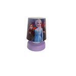 Nachtlampje druklamp Disney Frozen Anna / Elsa / Olaf - Roze / Multicolor - Kunststof - 8 x 8 x 12 cm - Lampje - Nachtlampje - 