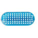 Nagelborstel tweezijdig - Blauw / Wit - Kunststof - L 9,5 cm - Borstel - Borsteltje - Nagel - Nagels - Nagel Borstel - Nailbrus