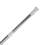 Douchegordijnstang - Zilver / Wit - Metaal - 80 tot 135 cm - Uitschuifbaar - Douche - Badkamer - Badgordijn