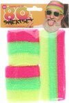 Zweetband Set - Neon - Jaren 80 - Eighties - Hoofdband - Polsband - Regenboog - Polyester - One size - LHBTQ+