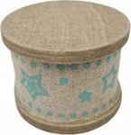 Textiel decoratie lint Sterretjes Sneeuwvlokjes - Blauw - Textiel - Set van 2 - Textiel - Set van 2 - Hobbylint - Jute Decolin  Textiel decoratie lint Sterretjes Sneeuwvlokjes - Blauw - Textiel - Set van 2 - Textiel - Set van 2 - Hobbylint - Jute Decolin