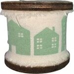 Het mooiste decoratie lint voor binnen uw woning of zelfs voor in de tuin. Het lint is van textiel dus de goede kwaliteit is ze