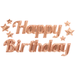 Happy Birthday Ballon - Raamsticker