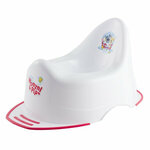 Woezel & Pip Potje - Baby wc Potje voor Baby's - Wit / Rood - Kunststof 