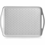 Antislip dienblad DORY - Grijs / Zwart - Kunststof - 32 x 45 cm - Dienblad - Serveerblad - Keukenbenodigdheden - Dranken server