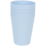 BACO bekers - Blauw - Kunststof - Set van 5 - Herbruikbaar - Kunststof - Vaatwasserbestendig - Camping - Picknick - Strand - Se