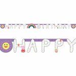 Peppa Pig Feestslinger 'HAPPY BIRTHDAY' - 2.2 m - Paars / Multicolor - Verjaardag - Feest - Party Peppa Pig Feestslinger 'HAPPY BIRTHDAY' - 2.2 m - Paars / Multicolor - Verjaardag - Feest - Party