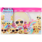 Schrijfwarenset Emoji - Roze /Geel - Kunststof - SMILEY ZONNEBRIL - Gevulde etui - Schrijfwaren - Sticky Notes - Potloden - Pen