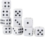 10 witte dobbelstenen Set - Do-bbelsteen - Dobbelen - Dobbelstenenset Wit - Yahtzee - Bordspel - Gezelschapsspel - Spellen