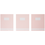 Schriften gelijnd A5 ZOLA - Roze / Wit 