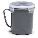 Magnetron Mok met Deksel YAKATO - Grijs - Kunststof - 650 ml 1