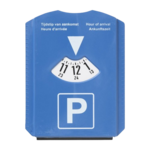 Multifunctionele Parkeerschrijf met ijskrabber - Blauw - Kunststof - 16 x 12 cm - Parkeerkaart blauwe zone 1