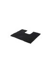 Hoogwaardige Wc / Toiletmat REECE- Zwart- Luxe Polyester - 50 X 40 cm - Antislip