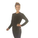 Fitness / Sport shirt Dames SACHA - Lange mouw - Zwart - Maat S