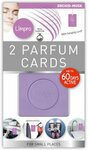 Parfum cards "Orchidee Musk" - Paars - Set van 2 - Bloemige geur - 16.5 x 9.5 - Geurzakje - Auto / Schoenen / Sne