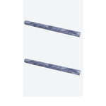 Zelfklevende decoratieve plakfolie - Grijs / Donkerblauw - Set van twee - Decoratief Marmerachtig look Patroon - Folie - 45 cm 