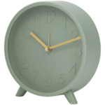 Staande klok met alarmfunctie NOBLETIME - Groen / Goud - Kunststof / Metaal - 14.7 x 14 x 4.3 cm - Alarmklok  op pootjes   Staande klok met alarmfunctie NOBLETIME - Groen / Goud - Kunststof / Metaal - 14.7 x 14 x 4.3 cm - Alarmklok  op pootjes