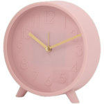 Staande klok met alarmfunctie NOBLETIME - Roze / Goud - Kunststof / Metaal - 14.7 x 14 x 4.3 cm - Alarmklok  op pootjes  Staande klok met alarmfunctie NOBLETIME - Roze / Goud - Kunststof / Metaal - 14.7 x 14 x 4.3 cm - Alarmklok  op pootjes