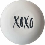 Decoratie bord / Wand bord XOXO - Keramiek- Wit / Zwart -Ø 22 cm Decoratie bord / Wand bord XOXO - Keramiek- Wit / Zwart -Ø 22 cm