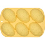 Bakvorm Paaseieren - Geel - 6 Vormen - Silicone - Pasen - Eieren - Cake - Muffin - Cupcake 1