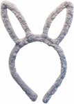 Superzachte Paas Diadeem BUNNY EARS - Grijs - Pluche - Superzachte Pasen Diadeem 1