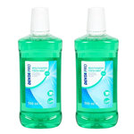  Mondwater - FRESH MINT- 3 in 1 -500 ml - Set van 2 flessen -  Anti plak - Antibacterieel - Fluoride - Alcoholvri