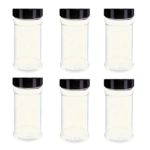 Kruidenpotjes MYLES - Zwart - Kunststof- 11 x 5cm - Set van 6 - Keuken - Accessoires - Spices - Voorraadkast 