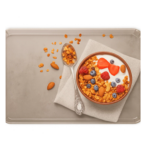 Dienblad Power Bowl - Grijs - Kunststof - 42 x 31 cm - Eten