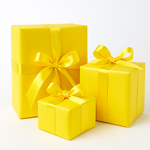 Cadeaupapier - Inpakpapier - Geel - Metaalfolie - 70 x 200 cm - Set van 2 - Feestdagen - Kerst2 Cadeaupapier - Inpakpapier - Geel - Metaalfolie - 70 x 200 cm - Set van 2 - Feestdagen - Kerst2