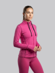 Fitnessjack Dames SACHA - Mouwen met handig duimgat - Roze - Maat M