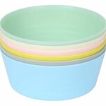 Set kunststof kommetjes in pastelkleuren Jensen set van 6 